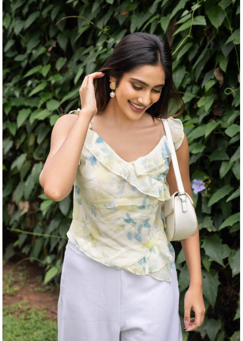 ERLA YELLOW STRAP TOP 